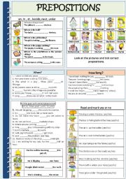 PREPOSITIONS (time & place)