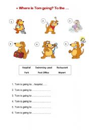 English Worksheet: My Dog Tommy