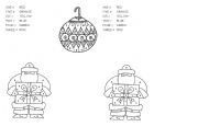 English Worksheet: christmas coloriage cod de nol