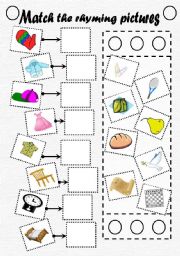 Match the rhymes (editable + key)  :)