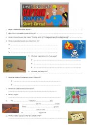 English Worksheet: Fun video: Workplace hazards WS+key