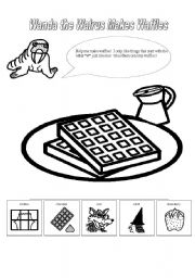 English worksheet: Wanda the Walrus Makes Waffles