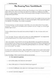 English Worksheet: MIXED TENSES
