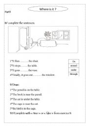 English Worksheet: prepositions part 3