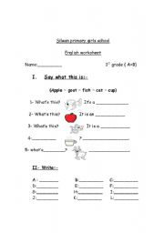 English worksheet: yes - no questions