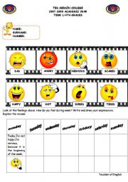 English Worksheet: feelings