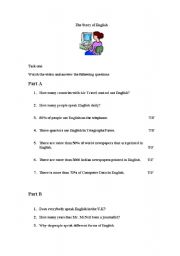 English worksheet: video travel