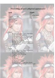 English Worksheet: Describing peoples physical appearance