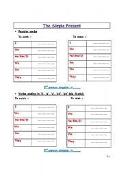 English Worksheet: Simple Present