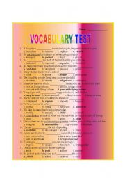 Vocabulary Test