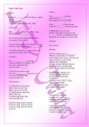 English Worksheet: Born this way - Lady Gaga