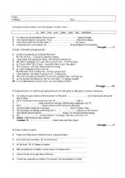 English Worksheet: future