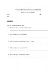 English worksheet: Looking Good