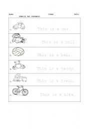 English Worksheet: Toys