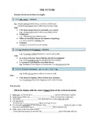 English Worksheet: The Future