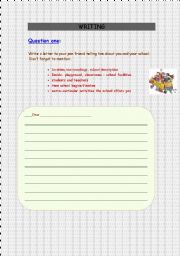 English worksheet: Writing 