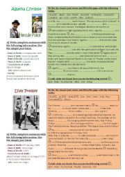 English Worksheet: Make a timeline of famous people - biographies/simple past tense, project part 3 of 3 **editable**