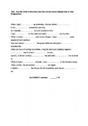 English Worksheet: Past Simple and Past Continuous
