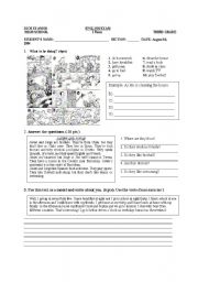 English Worksheet: Practicing Present continuous