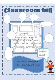 English Worksheet: CLASSROOM FUN