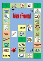 Adverbs of Frequency 1 Boardgame