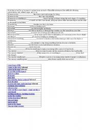 English Worksheet: Body idioms worksheet