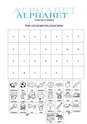 English Worksheet: Alphabet