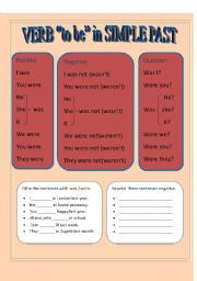 English Worksheet: verb 