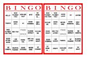 English Worksheet: GREETINGS BINGO!!