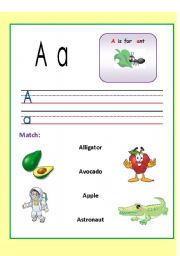 English Worksheet: Alphabets WS. (1-3)