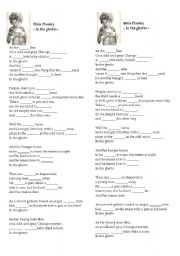 English Worksheet: Elvis Presley - In the ghetto -lyrics