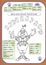 English Worksheet: Mr.CLOWN