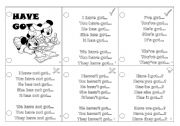 English Worksheet: have got - book