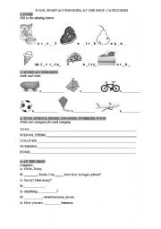 English Worksheet: Revision