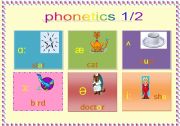 English worksheet: phonetics 1/2