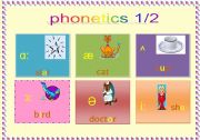 English Worksheet: phonetics 1/2