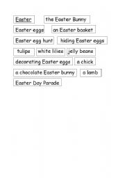 English worksheet: Easter wordcards