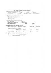 English Worksheet: 7th form test Part1 reading comprehension questions