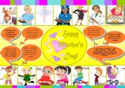 English Worksheet: Happy  Mothers Day!