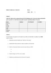 English worksheet: Modern Family exercise (Season 2, Episode 8)