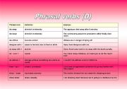 phrasal verbs- part (3)