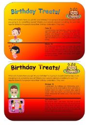 English Worksheet: What is your plan for your birthday?