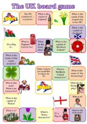 English Worksheet: The UK boardgame