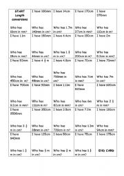 English Worksheet: Loop Cards