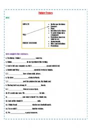 English Worksheet: Future Tenses