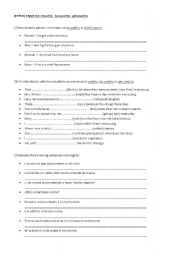 English Worksheet: used to, be used to, get used to EXERCISES