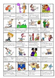 English Worksheet: Past Continuous & Past Simple 2