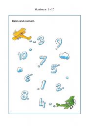 English Worksheet: Numbers 1-10