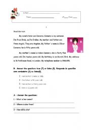 English Worksheet: Kate Lee