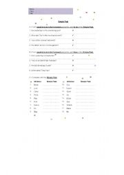 English Worksheet: Simple Past